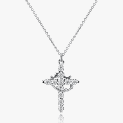 FREE Today: Modern Crowned in Faith Cross Necklace, Earrings