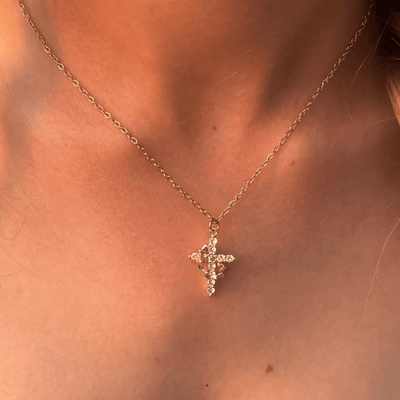 FREE Today: Modern Crowned in Faith Cross Necklace, Earrings