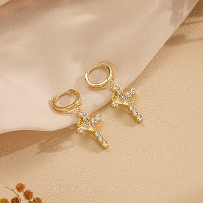 FREE Today: Modern Crowned in Faith Cross Necklace, Earrings