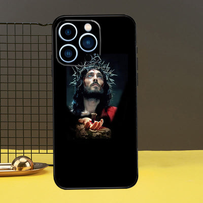 Christianartworkshop Sacred Jesus Portrait Phone Case: A Divine Guardian for Your Device