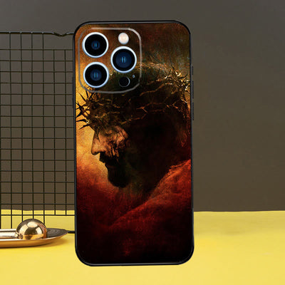 Christianartworkshop Sacred Jesus Portrait Phone Case: A Divine Guardian for Your Device