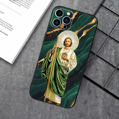 Christianartworkshop Holy Jesus Classic Art Phone Case: Sacred Design and Peace