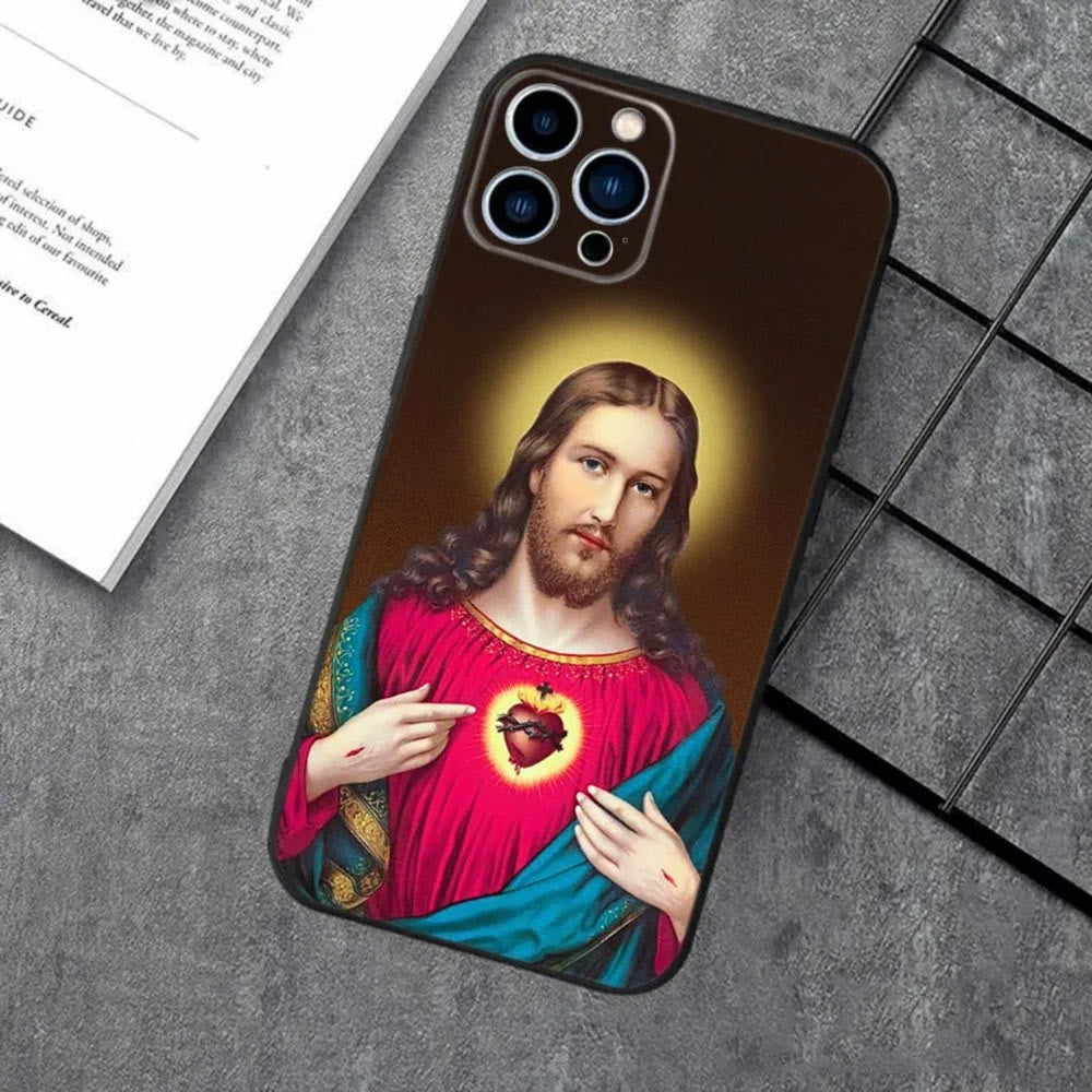 Christianartworkshop Holy Jesus Classic Art Phone Case: Sacred Design and Peace