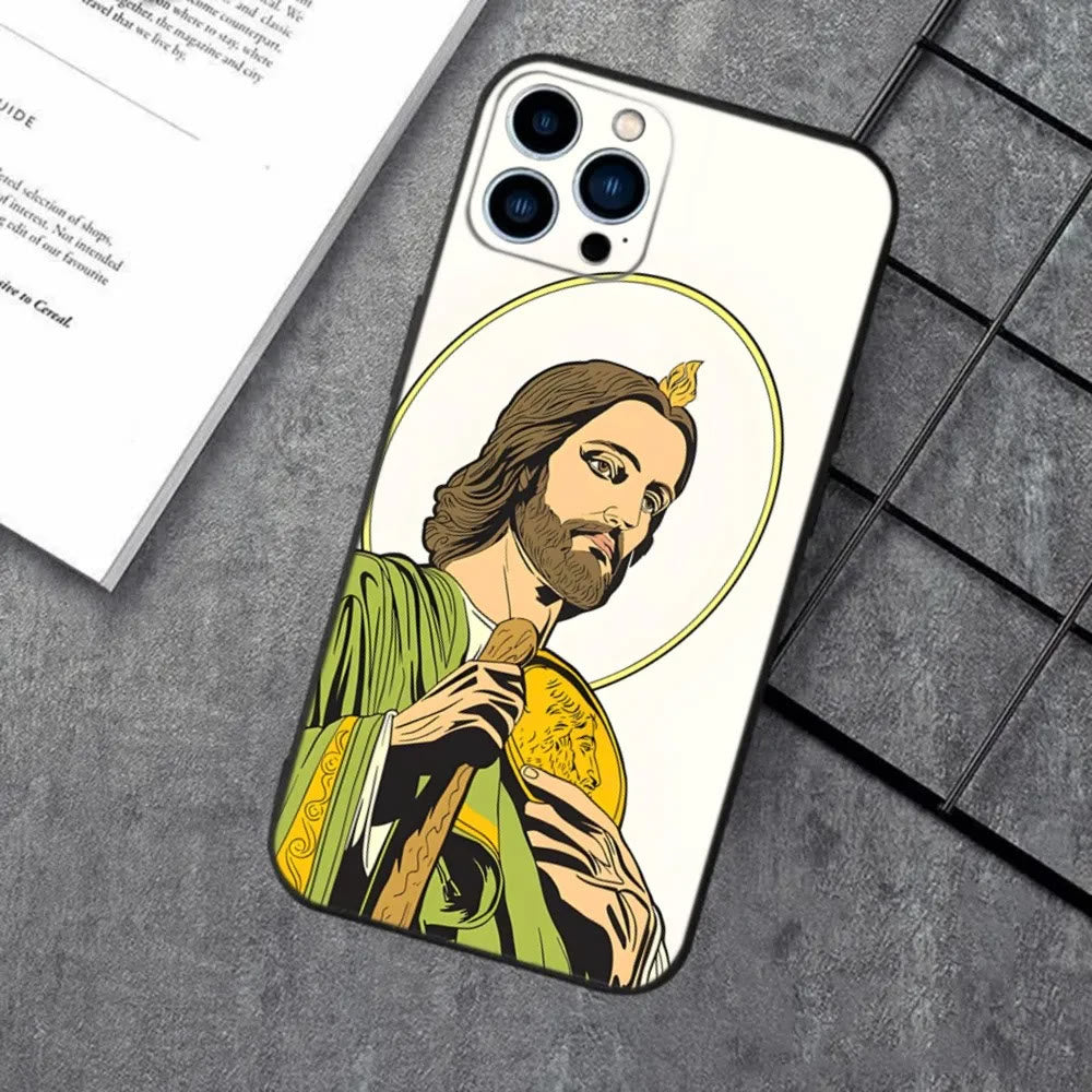 Christianartworkshop Holy Jesus Classic Art Phone Case: Sacred Design and Peace