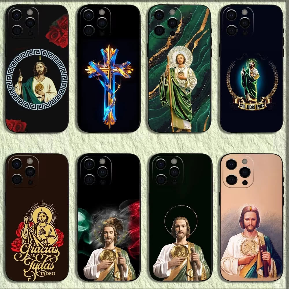 Christianartworkshop Saintly Jesus Holy Image Phone Case: A Symbol of Faith and Protection