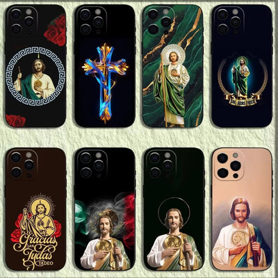 Christianartworkshop Saintly Jesus Holy Image Phone Case: A Symbol of Faith and Protection