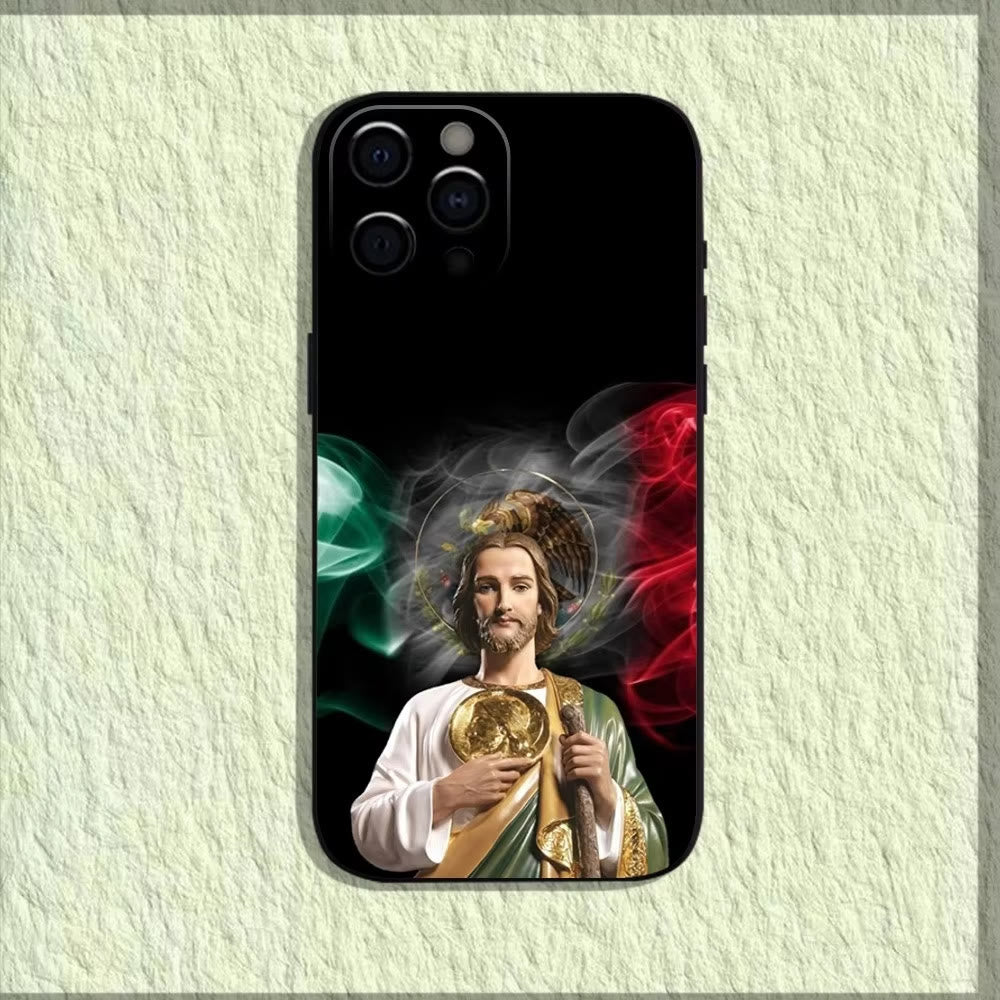 Christianartworkshop Saintly Jesus Holy Image Phone Case: A Symbol of Faith and Protection
