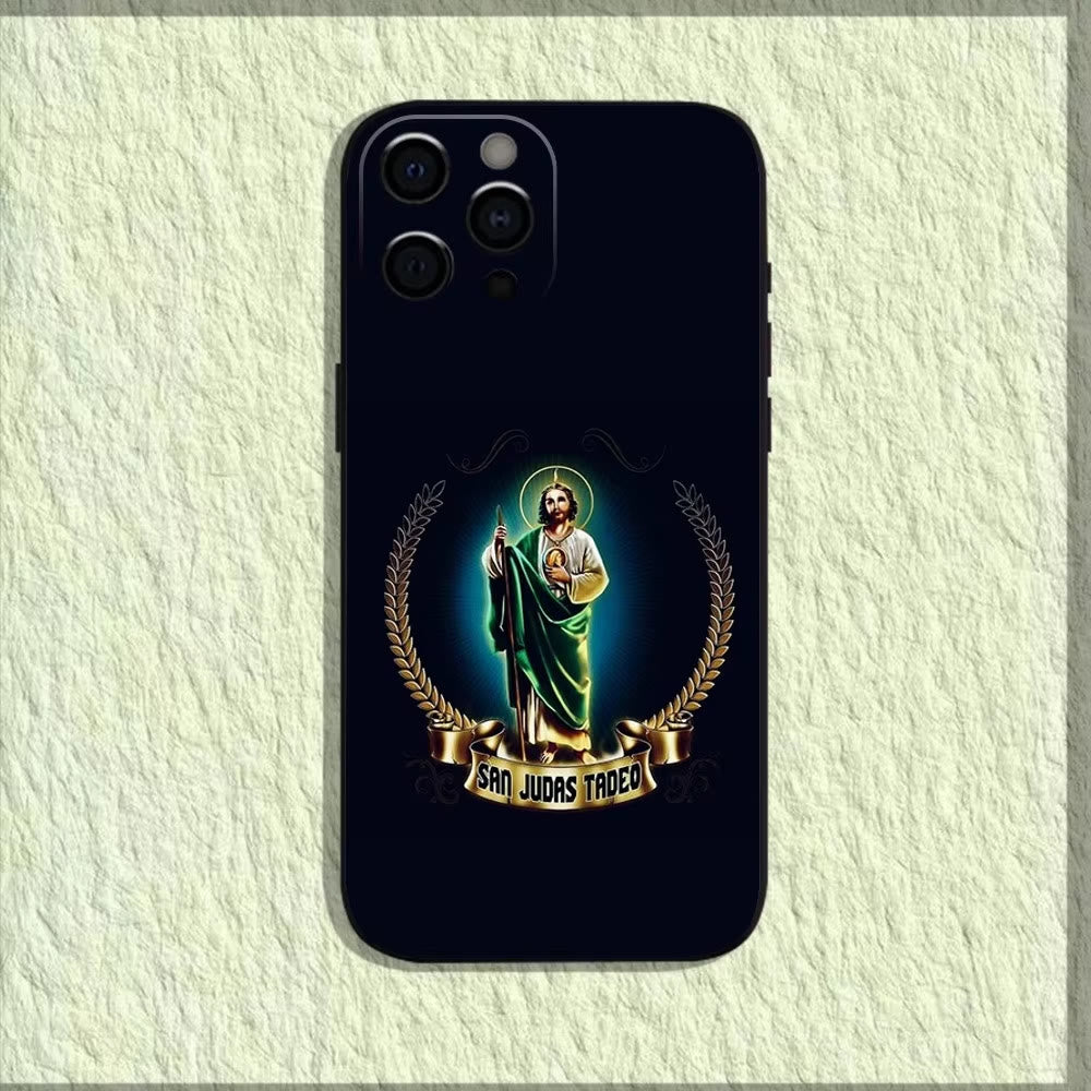 Christianartworkshop Saintly Jesus Holy Image Phone Case: A Symbol of Faith and Protection