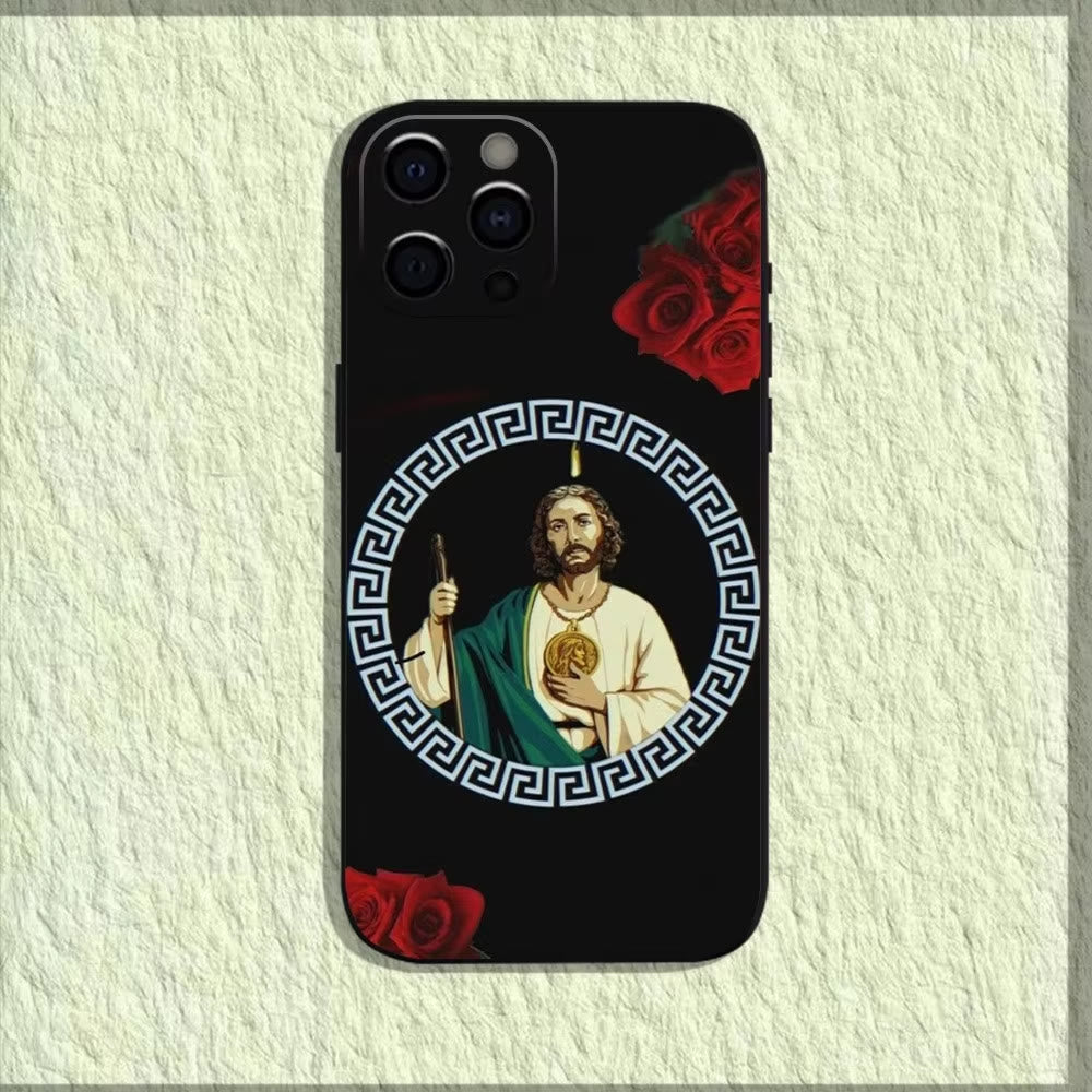 Christianartworkshop Saintly Jesus Holy Image Phone Case: A Symbol of Faith and Protection