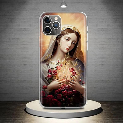 Christianartworkshop Blessed Our Lady Phone Case: Spiritual Elegance for Your Device