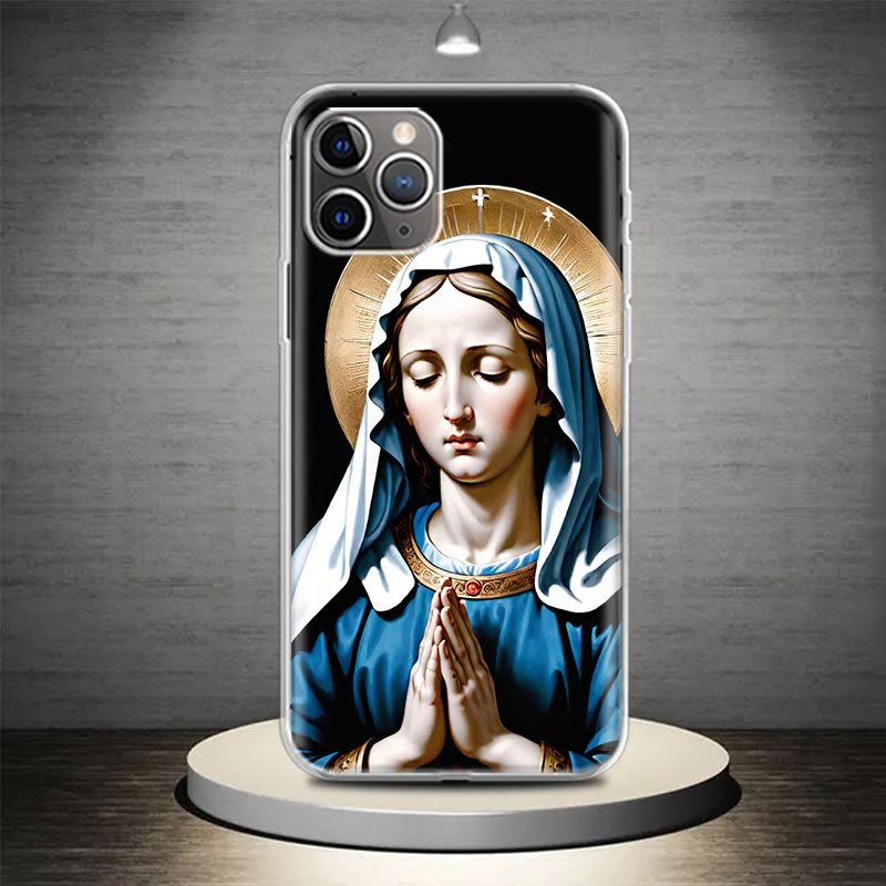 Christianartworkshop Blessed Our Lady Phone Case: Spiritual Elegance for Your Device