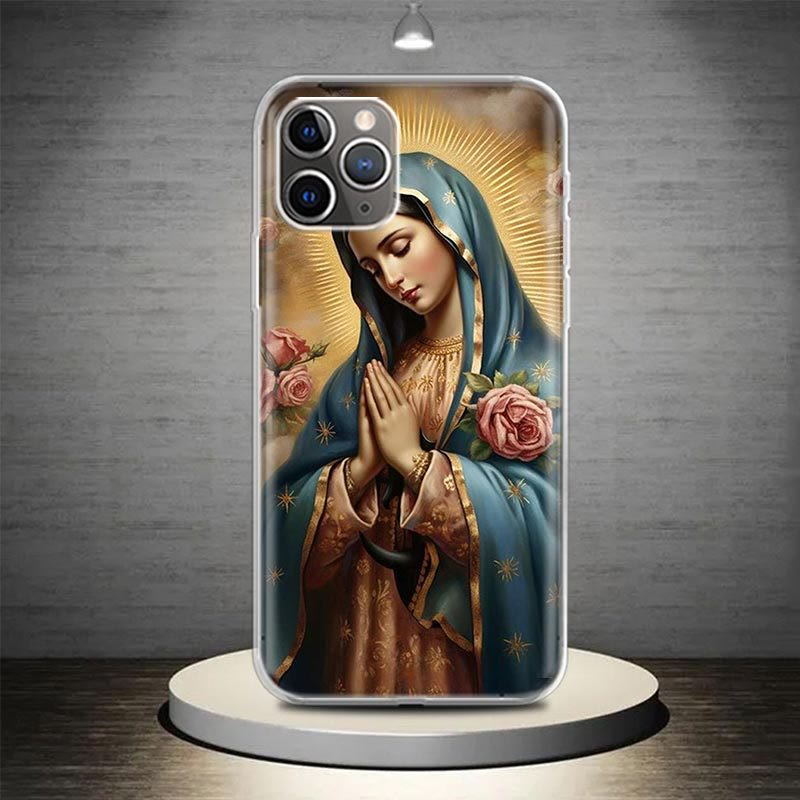Christianartworkshop Blessed Our Lady Phone Case: Spiritual Elegance for Your Device