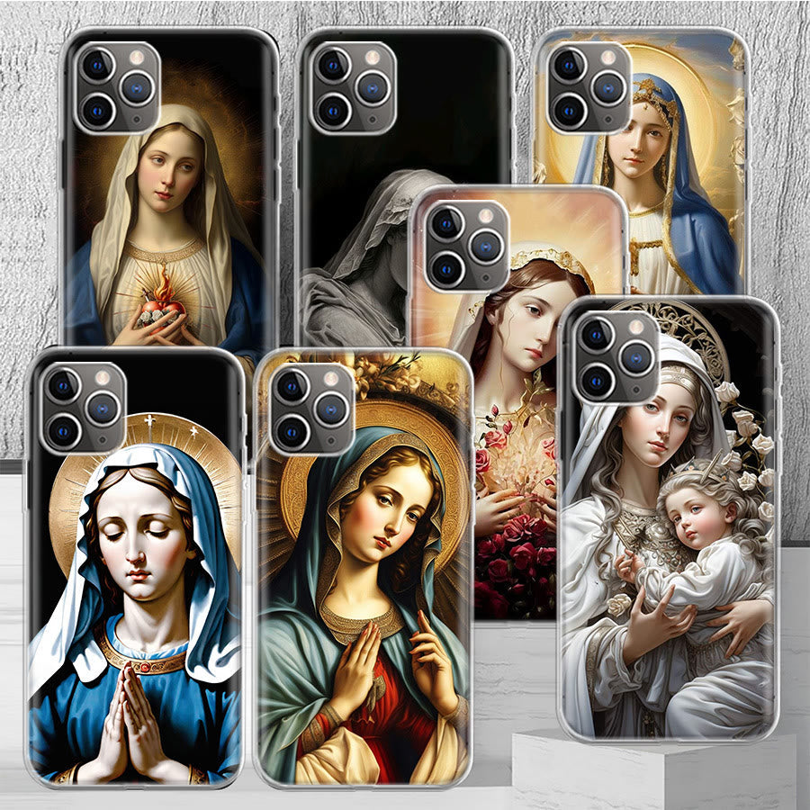 Christianartworkshop Blessed Our Lady Phone Case: Spiritual Elegance for Your Device