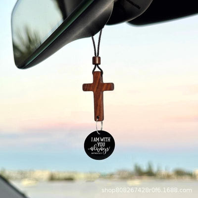 Christianartworkshop Bible Verse Car Hanging Cross Ornament: Scan for a Bible Verse Every Day