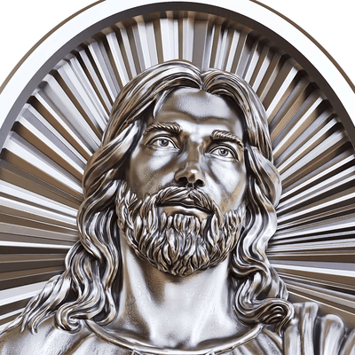 Christianartworkshop Sacred Heart Jesus Ring in 925 Silver: Symbol of Love and Sacrifice