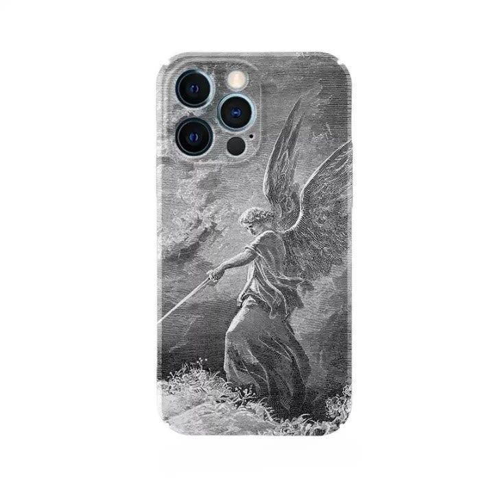 Christianartworkshop Guardian Archangel St. Michael Phone Case: Inspiring Biblical Scene