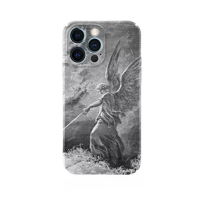 Christianartworkshop Guardian Archangel St. Michael Phone Case: Inspiring Biblical Scene