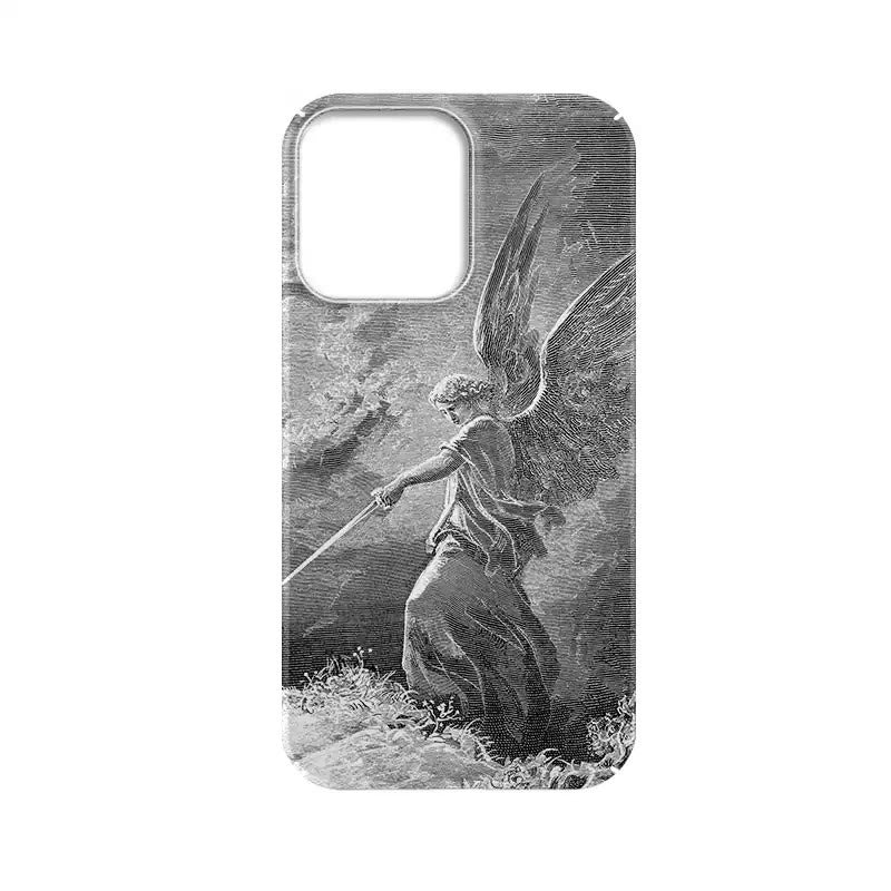 Christianartworkshop Guardian Archangel St. Michael Phone Case: Inspiring Biblical Scene