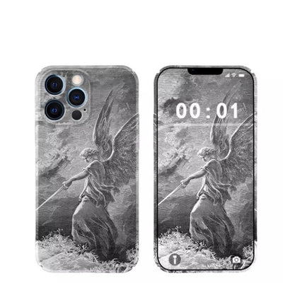 Christianartworkshop Guardian Archangel St. Michael Phone Case: Inspiring Biblical Scene