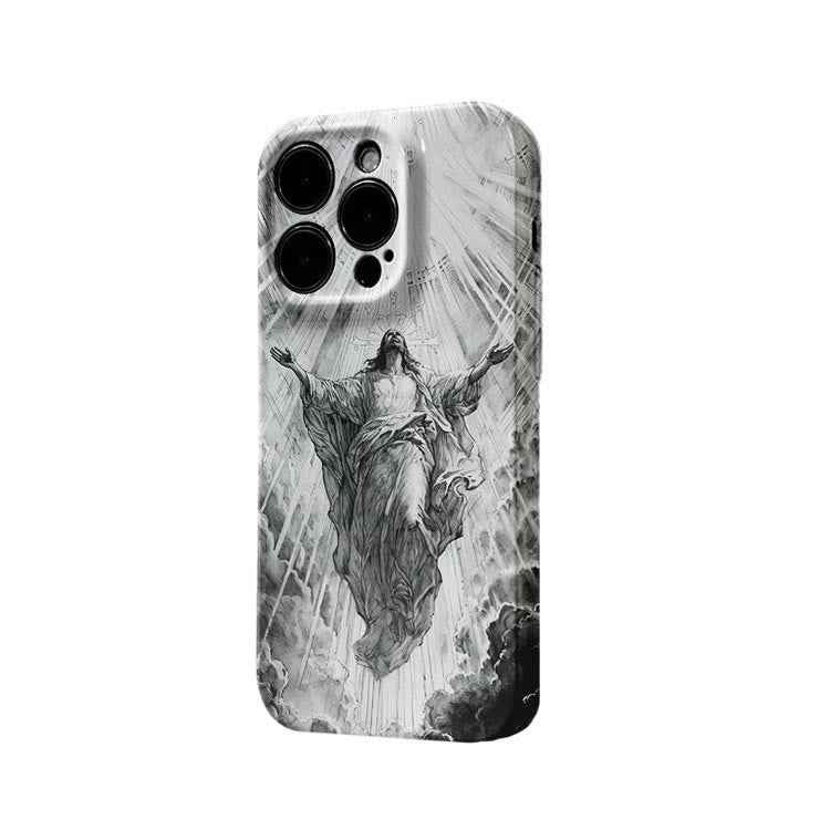 Christianartworkshop Heaven's Radiance Ascension of Christ Phone Case: Symbol of Eternal Hope