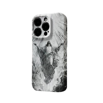 Christianartworkshop Heaven's Radiance Ascension of Christ Phone Case: Symbol of Eternal Hope