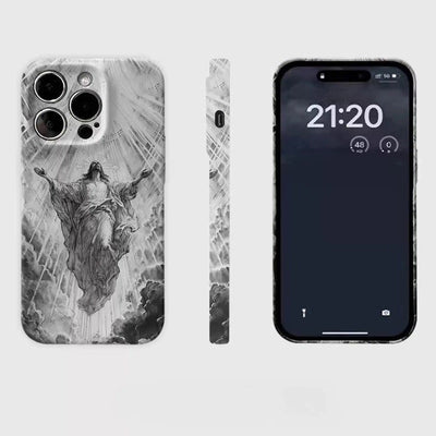 Christianartworkshop Heaven's Radiance Ascension of Christ Phone Case: Symbol of Eternal Hope