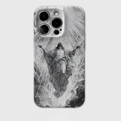 Christianartworkshop Heaven's Radiance Ascension of Christ Phone Case: Symbol of Eternal Hope