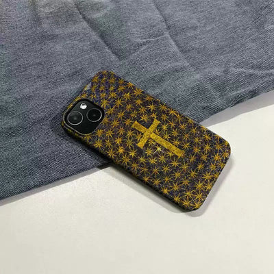 Christianartworkshop Faith & Light Golden Cross Phone Case: Shine in Your Hands