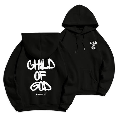 Christianartworkshop Faith Graffiti Child of God Fleece Lined Polyester Hoodie