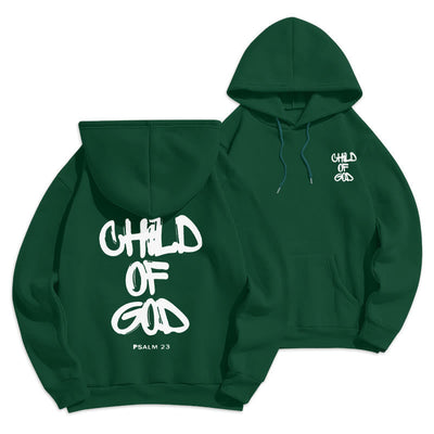 Christianartworkshop Faith Graffiti Child of God Fleece Lined Polyester Hoodie