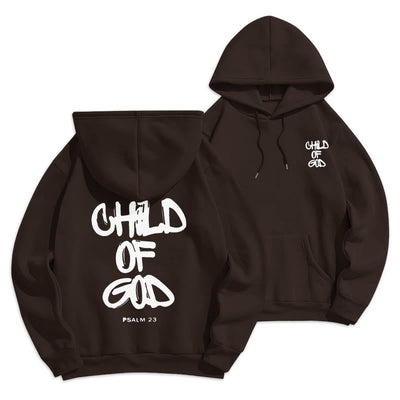 Christianartworkshop Faith Graffiti Child of God Fleece Lined Polyester Hoodie