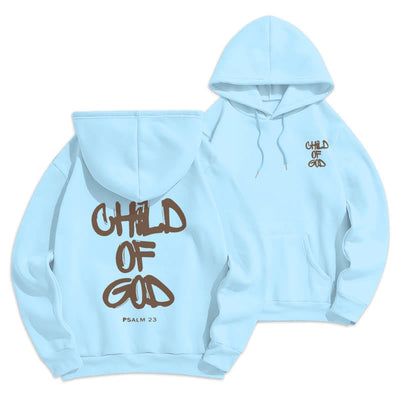 Christianartworkshop Faith Graffiti Child of God Fleece Lined Polyester Hoodie