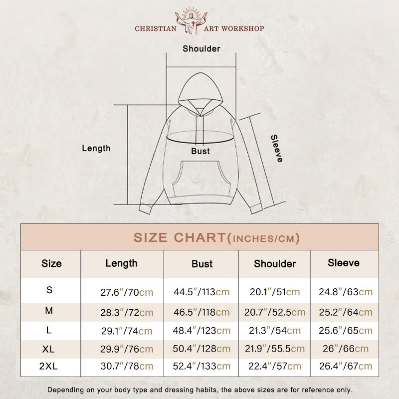 Christianartworkshop Quotation Style Bold Faith in Philippians 413 Fleece Lined Polyester Hoodie