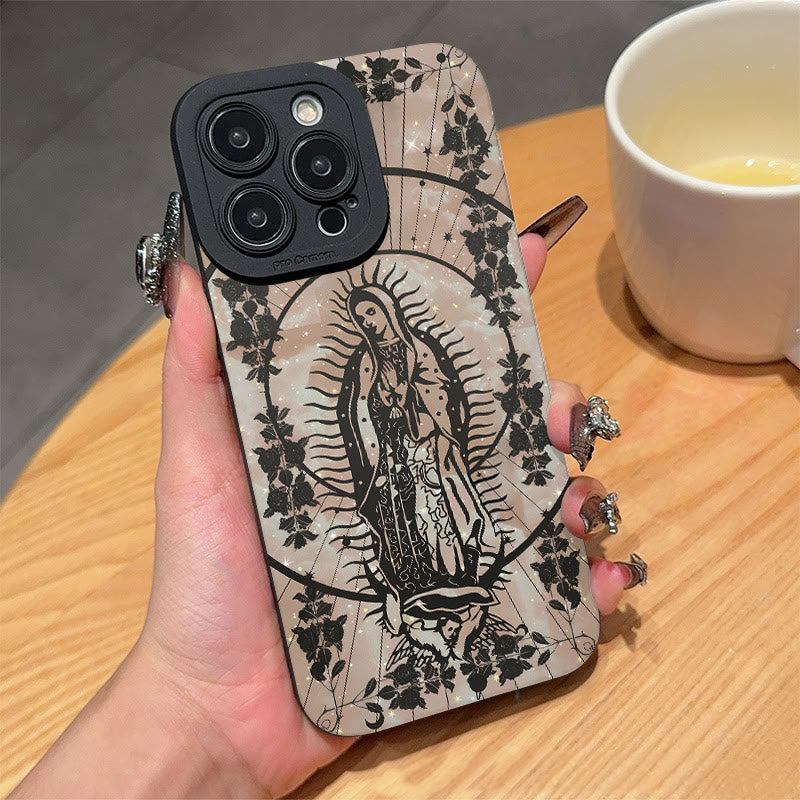 Christianartworkshop Elegant Shining Faith Virgin Mary Phone Case: Catholic Devotion Gift