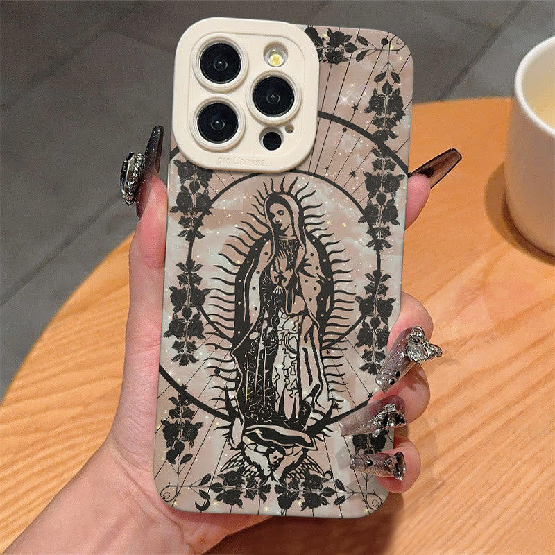 Christianartworkshop Elegant Shining Faith Virgin Mary Phone Case: Catholic Devotion Gift