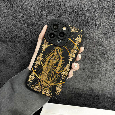 Christianartworkshop Elegant Shining Faith Virgin Mary Phone Case: Catholic Devotion Gift