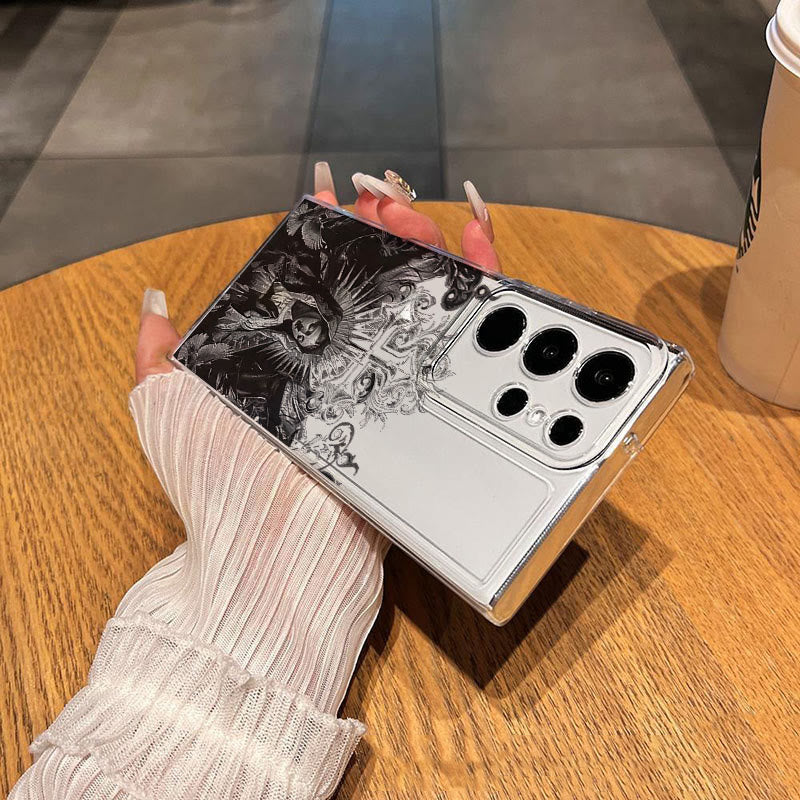 Christianartworkshop Gothic Style Sacred Virgin Mary Phone Case Compatible with Samsung Galaxy