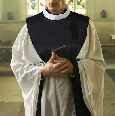 Christianartworkshop Unisex Soft Comfortable Clergy Tab Collar with Insert for Various Activities