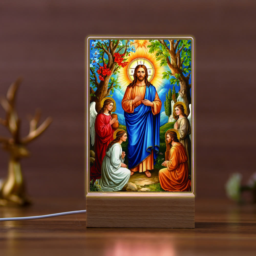Christianartworkshop Jesus & Mary Religious Night Light: Inherit Blessed Spiritual Legacy
