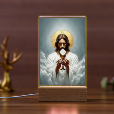 Christianartworkshop Religious Jesus Icon Healing Scene Night Light: Art & Natural Beauty