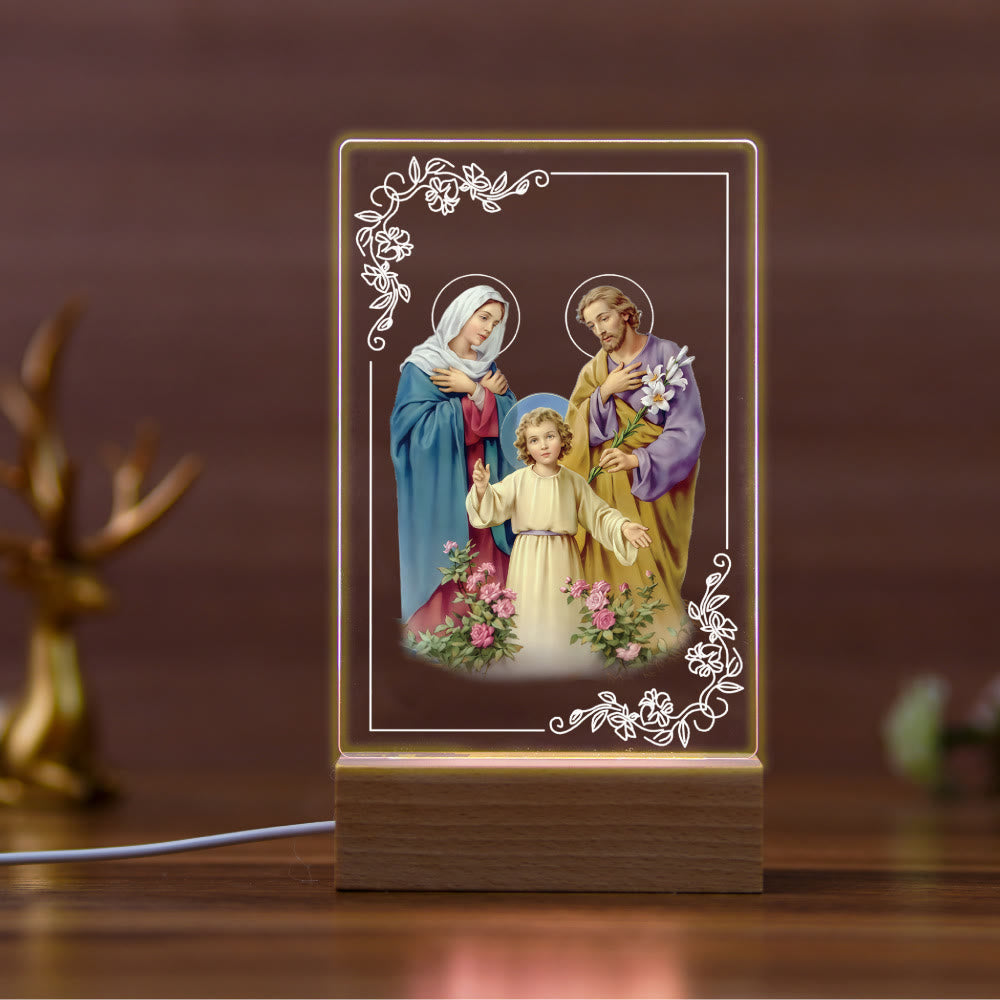 Christianartworkshop Religious Jesus Icon Healing Scene Night Light: Art & Natural Beauty