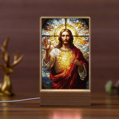 Christianartworkshop Religious Jesus Daily Affection Night Light: Warm Glow & Loving Message