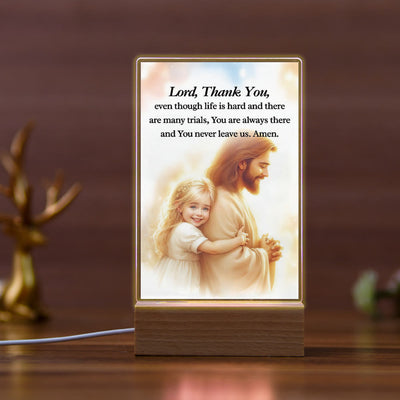 Christianartworkshop Religious Jesus Daily Affection Night Light: Warm Glow & Loving Message