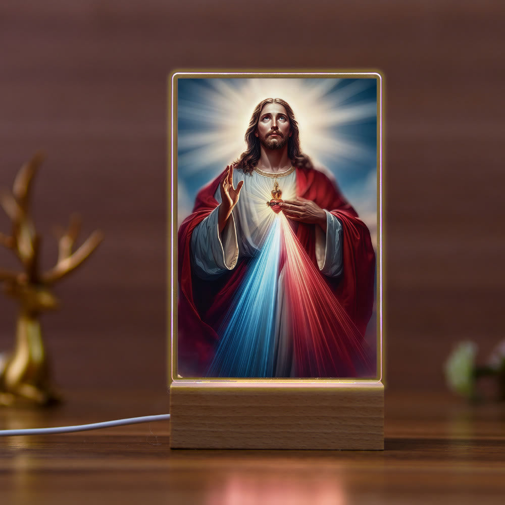 Christianartworkshop Religious Jesus Daily Affection Night Light: Warm Glow & Loving Message