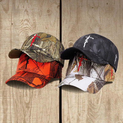 Christianartworkshop Embroidered Faith Cross Baseball Cap: Wear the Armor of Belief