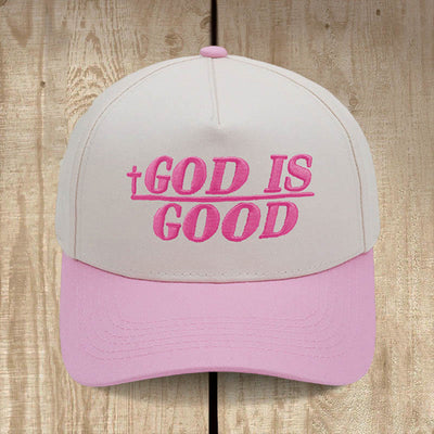 Christianartworkshop God Is Good Two-Tone Baseball Cap: Faith Worn Boldly