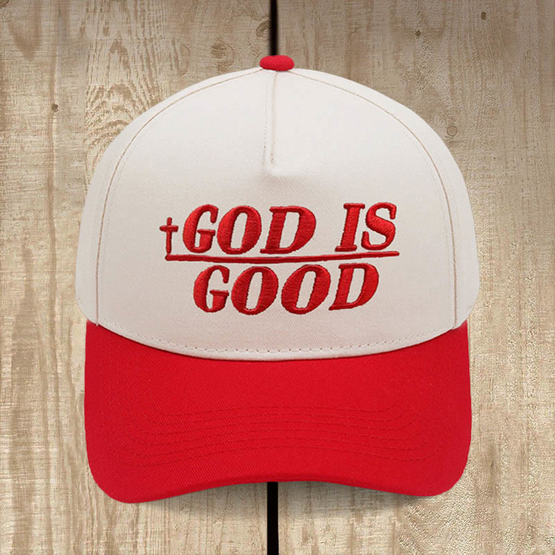 Christianartworkshop God Is Good Two-Tone Baseball Cap: Faith Worn Boldly