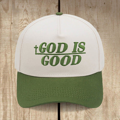 Christianartworkshop God Is Good Two-Tone Baseball Cap: Faith Worn Boldly