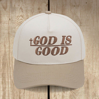 Christianartworkshop God Is Good Two-Tone Baseball Cap: Faith Worn Boldly