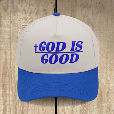 Christianartworkshop God Is Good Two-Tone Baseball Cap: Faith Worn Boldly